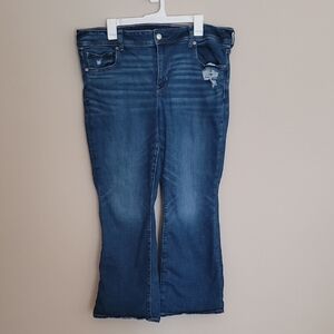 American Eagle Outfitters Dark Blue Flare Jeans